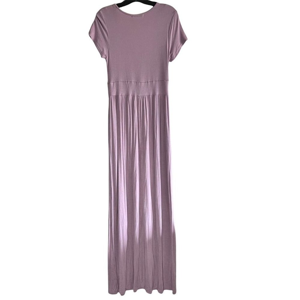 Ouges Womens Long Sleeve V-Neck Wrap Waist Maxi D… - image 4